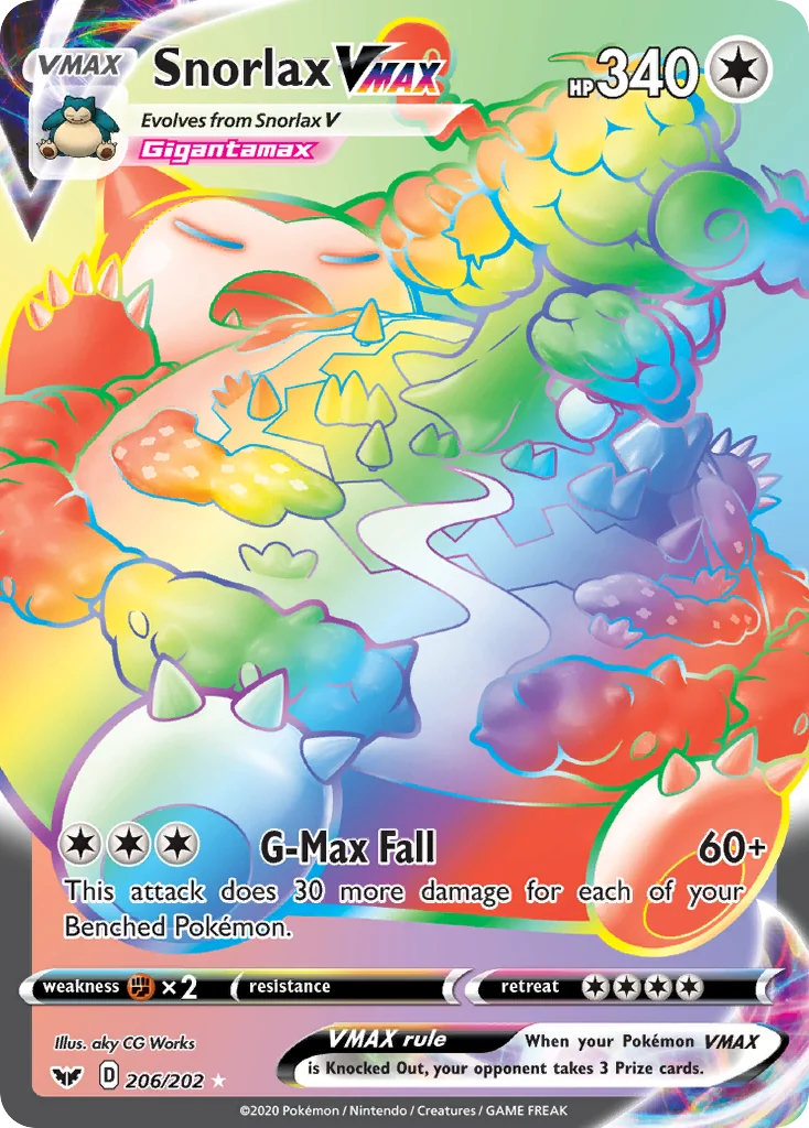 Pokémon TCG Colorless Secret Rare Trading Card Games in