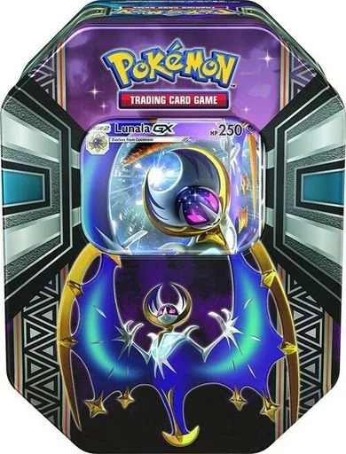 2017 Pokemon Legends of Alola Tin Lunala GX Collectors Tin BRAND NEW!