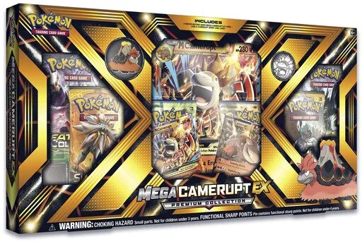 POKEMON Mega Camerupt EX Premium Collection Box Gift Set SEALED in HAND!