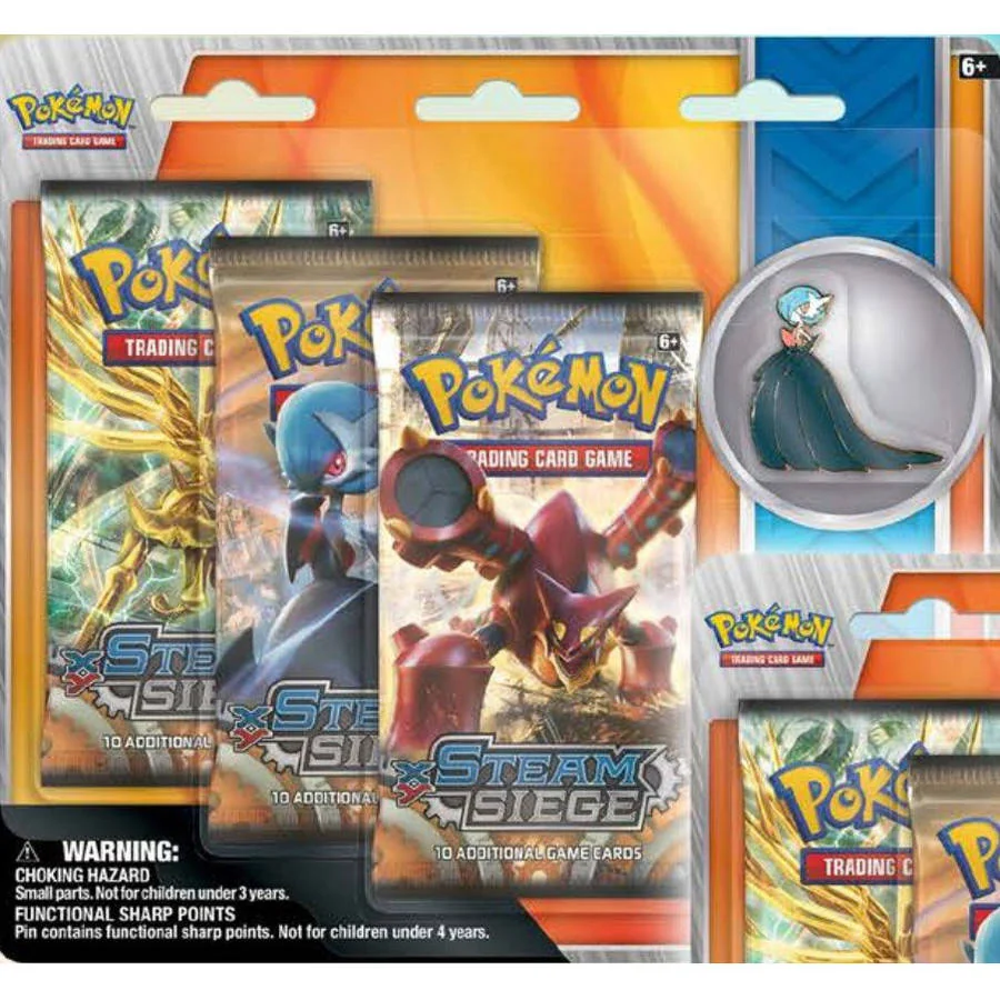 Pokemon 2016 Volcanion Pin Blister, 3pk