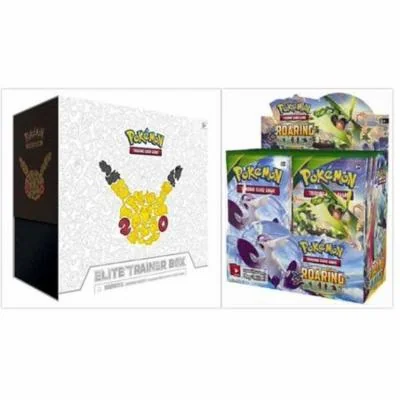 Pokemon Roaring Skies Booster Box and 20th Anniversary Generations Elite Trainer Box Bundle, 1 of Each