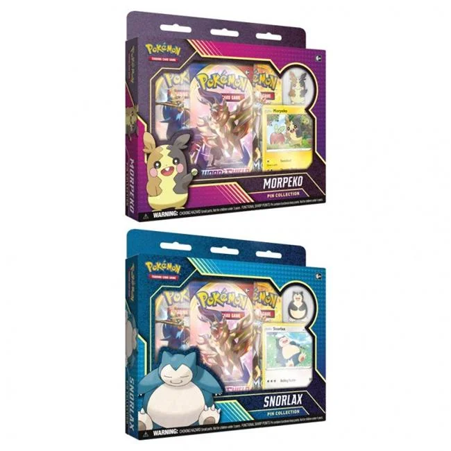 Pokemon Snorlax Morpeko Pin Collection