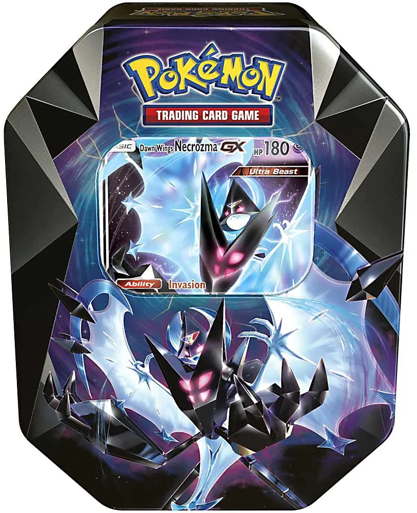 Pokemon Spring 2018 Dawn Wings Necrozma GX Collector Tin Set