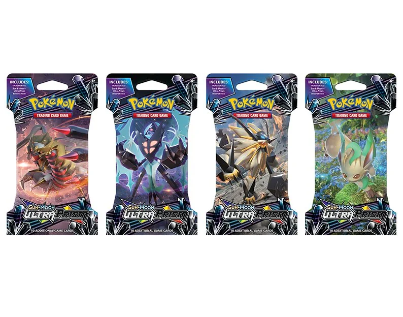 Pokemon Sun & Moon Ultra Prism Trading Cards 5 Pack Blister Bundle