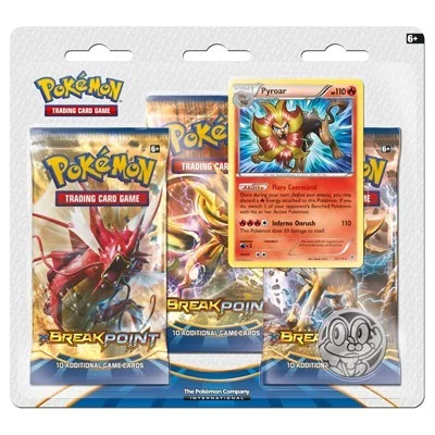 Pokemon TCG - BREAKpoint 3-Pack Blister - Pyroar