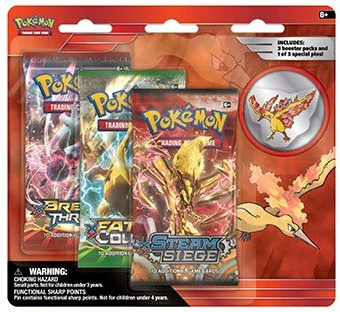 Pokemon TCG - Legendary Collectors 3-Booster Blister - Moltres Pin