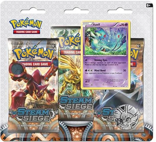 Pokemon TCG - XY Steam Siege 3-Booster Blister - Azelf Promo