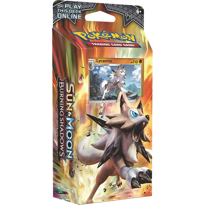 Pokemon TCG Card Game Sun and Moon Burning Shadows Theme Deck - Lycanroc