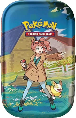 Pokemon TCG: Crown Zenith Mini Tin Sonia & Yamper (2 Booster Packs & 1 Pokemon Art Card)