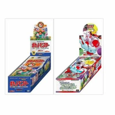 Pokemon TCG Japanese Shining Legends SM3+ and CP6 Evolutions Booster Boxes Bundle, 1 of Each