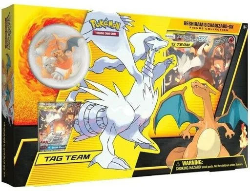 Pokemon TCG Reshiram & Charizard-GX Figure Collection SEALED FAST SHIPPING!