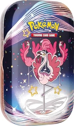 Pokemon TCG: Scarlet & VioletPaldean Fates Mini Tin Flamigo (2 Booster Packs, 1 Sticker & 1 Art Card)