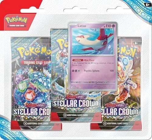 Pokemon TCG: Scarlet & VioletStellar Crown 3-Pack Blister - Latias (3 Booster Packs & Foil Promo Card)