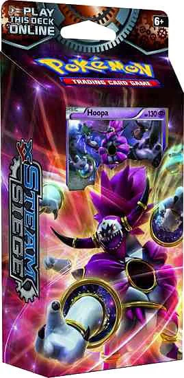 Pokemon TCG: Steam Siege Ring of Lightning 60-Card Theme Deck Featuring a Holographic Hoopa