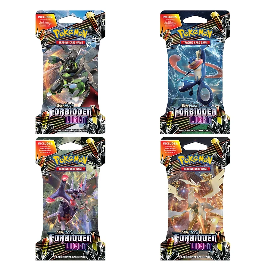 Pokemon TCG: Sun & Moon Forbidden Light 4 Blistered Booster Packs