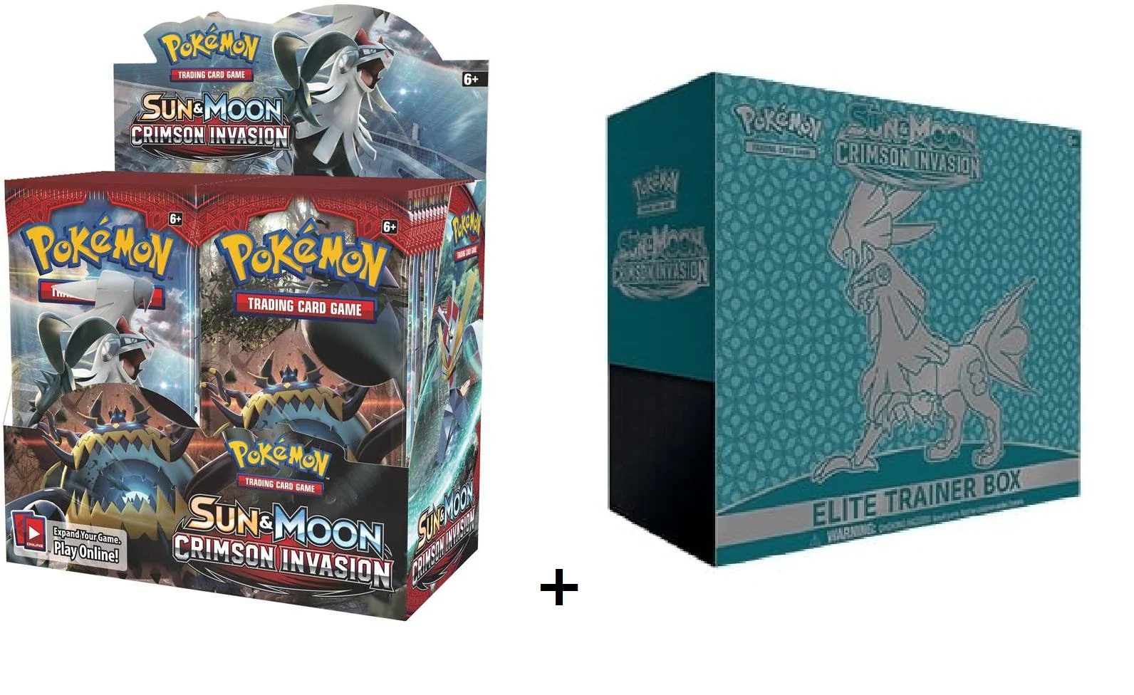 Pokemon TCG: Sun and Moon Crimson Invasion (SM4) Booster Box and Elite Trainer Box (New November 2017 Release)