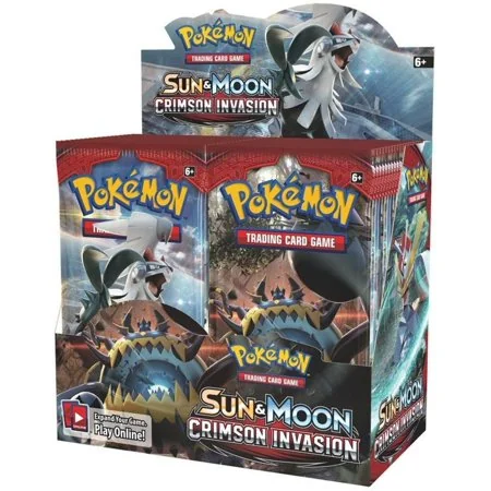 Pokemon TCG: Sun and Moon Crimson Invasion Booster Box - 36 Packs per Box