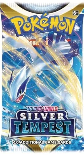 Pokemon TCG: Sword & Shield - Silver Tempest Booster Pack Card Game 2 Players