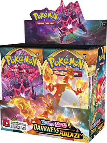 Pokemon TCG: Sword & Shield Darkness Ablaze Booster Box, Multi (174-81712), Third Party, Booster Display