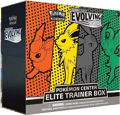 Pokemon TCG: Sword & Shield-Evolving Skies Elite Trainer Box - Pokemon Center Exclusive (Jolteon Flareon Umbreon & Leafeon)