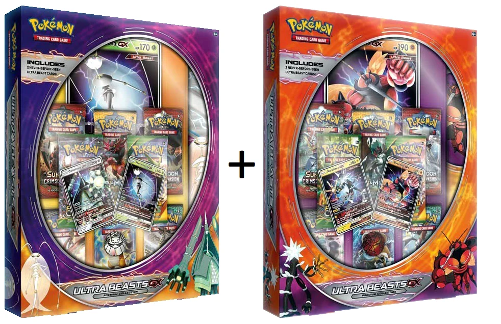 Pokemon TCG: Ultra Beasts Premium Collection with Both Pheromosa Gx and Buzzwole GX