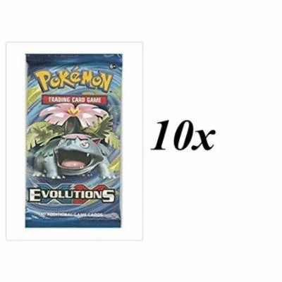Pokemon TCG XY Evolutions 10 Booster Pack Lot