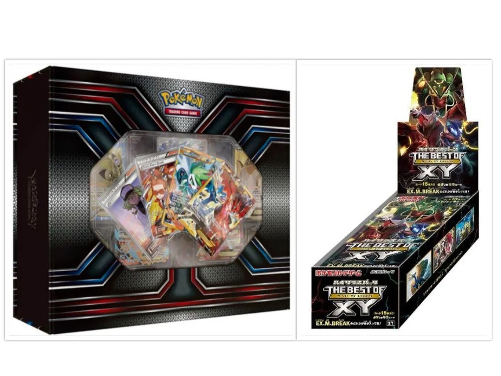 Pokemon TCG XY Premium Trainer Collection Box and Japanese the Best of XY Booster Box Card Game Bundle, 1 of Each