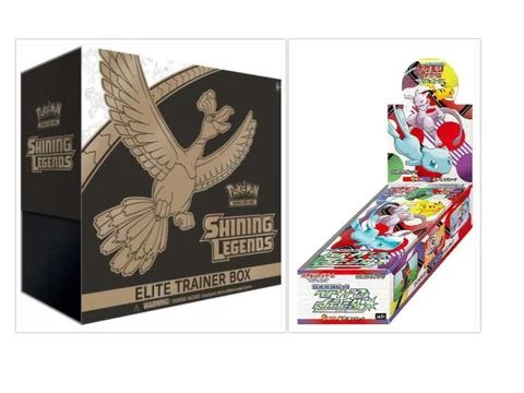 Pokemon Trading Card Game Shining Legends Elite Trainer Box + Japanese Shining Legends Booster Box Bundle, 1 of Each