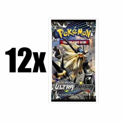 Pokemon Trading Card Game Sun & Moon Ultra Prism 12 Booster Pack Lot
