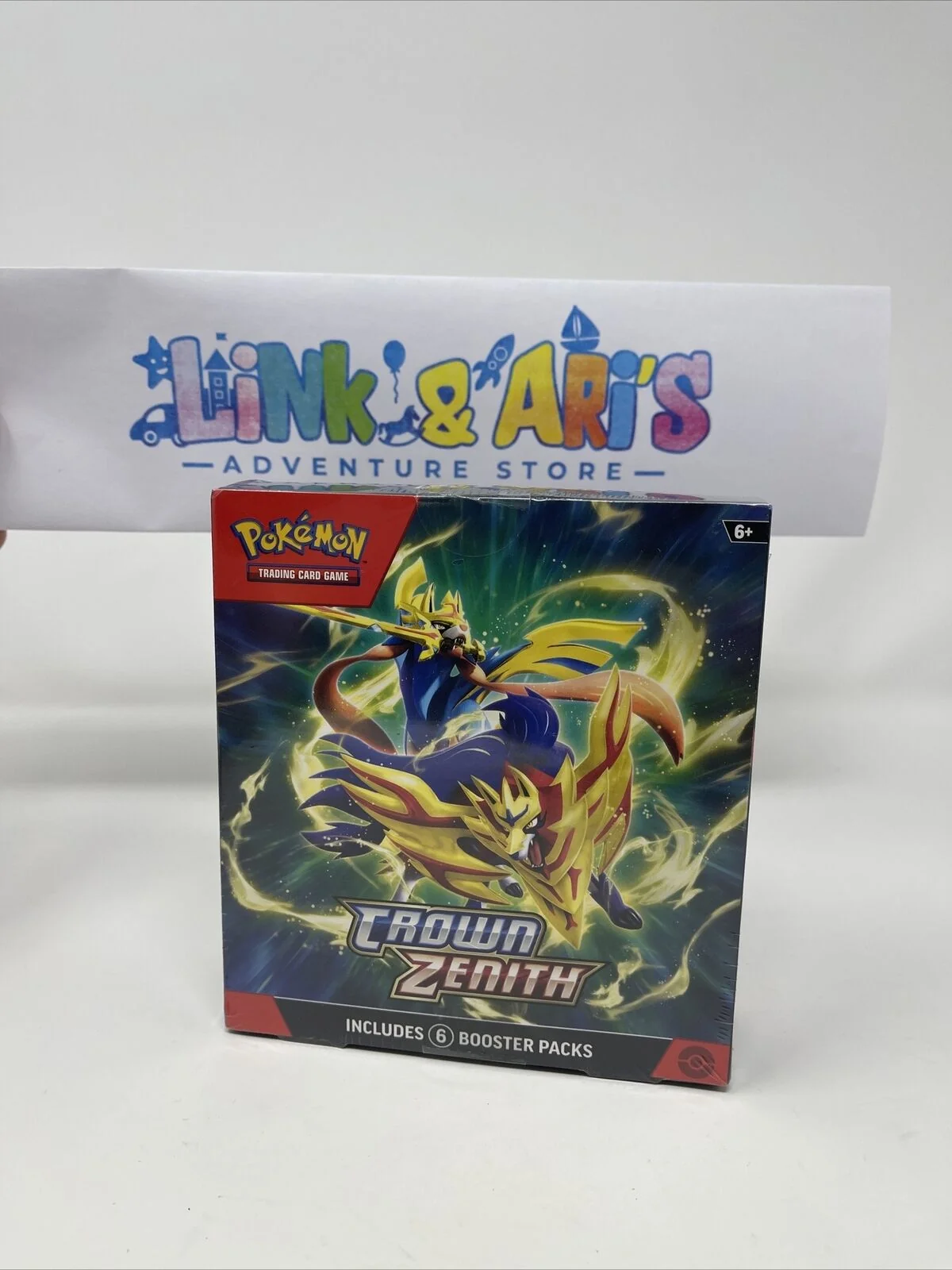 Pokemon Trading Card Games SAS12.5 Crown Zenith Bundle 6 Booster Packs - 0.35 Lb