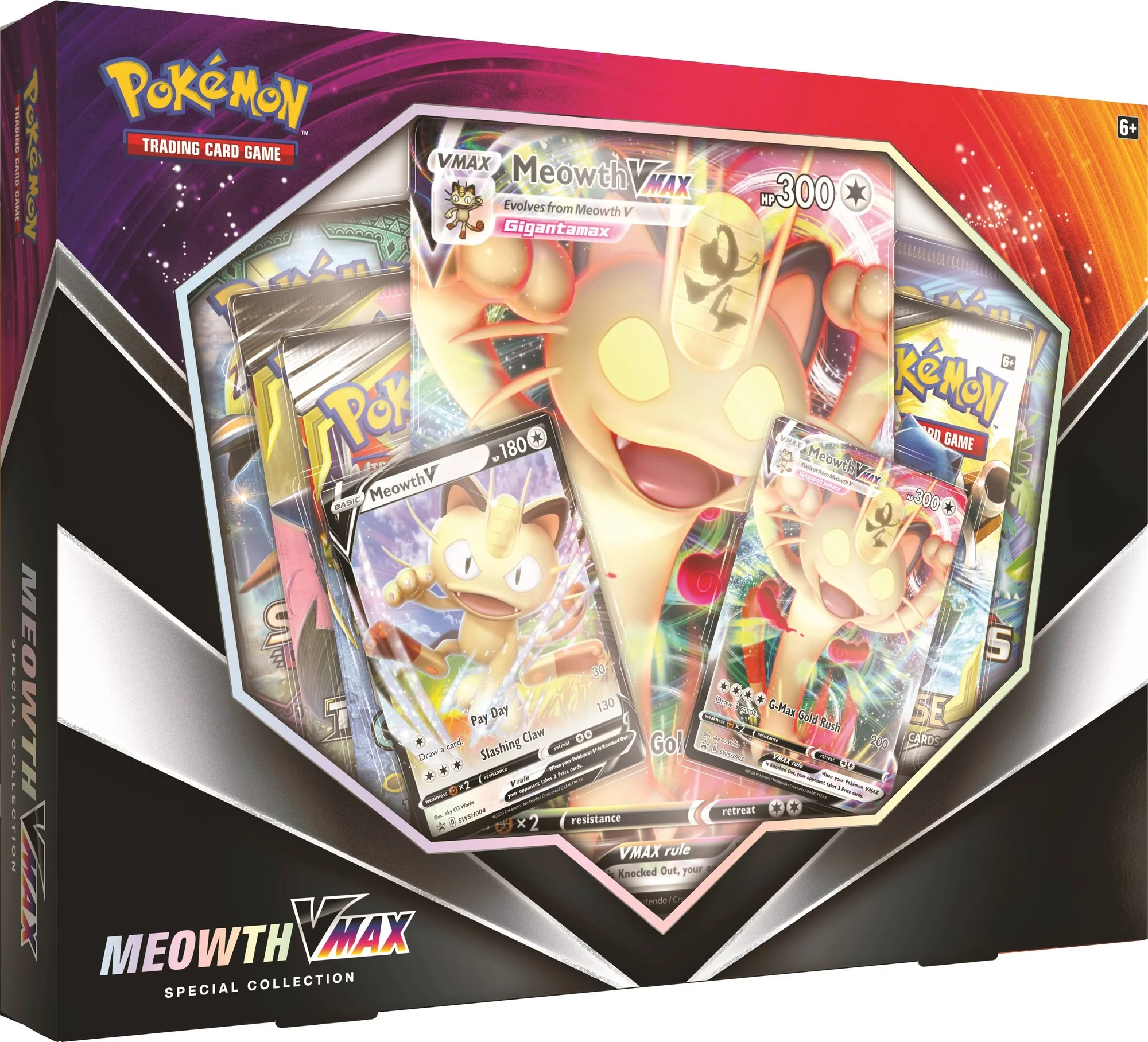 Pokemon V Teaser Box- 2 Foil Promo Cards | 1 Oversize Card Featuring a Pokemon V | 5 Booster Packs